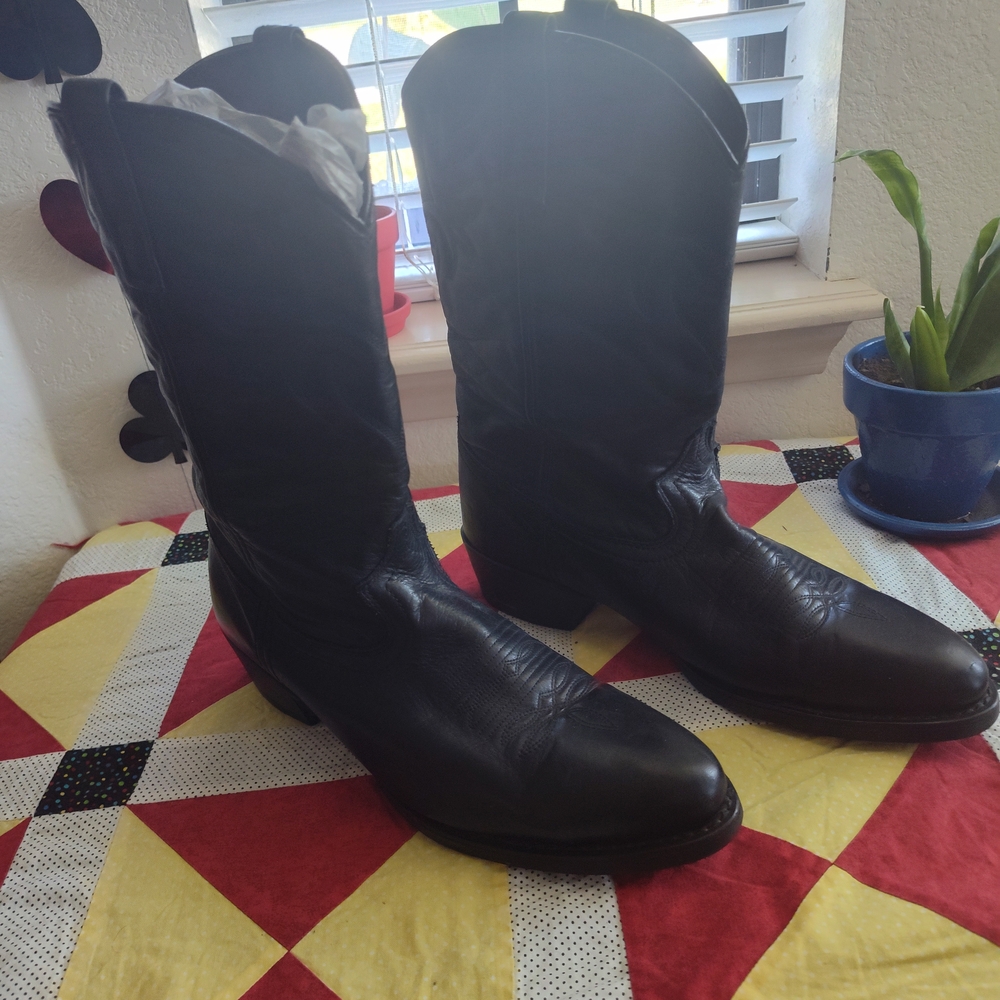 Black Cowboy Boots - Picture 2 of 5